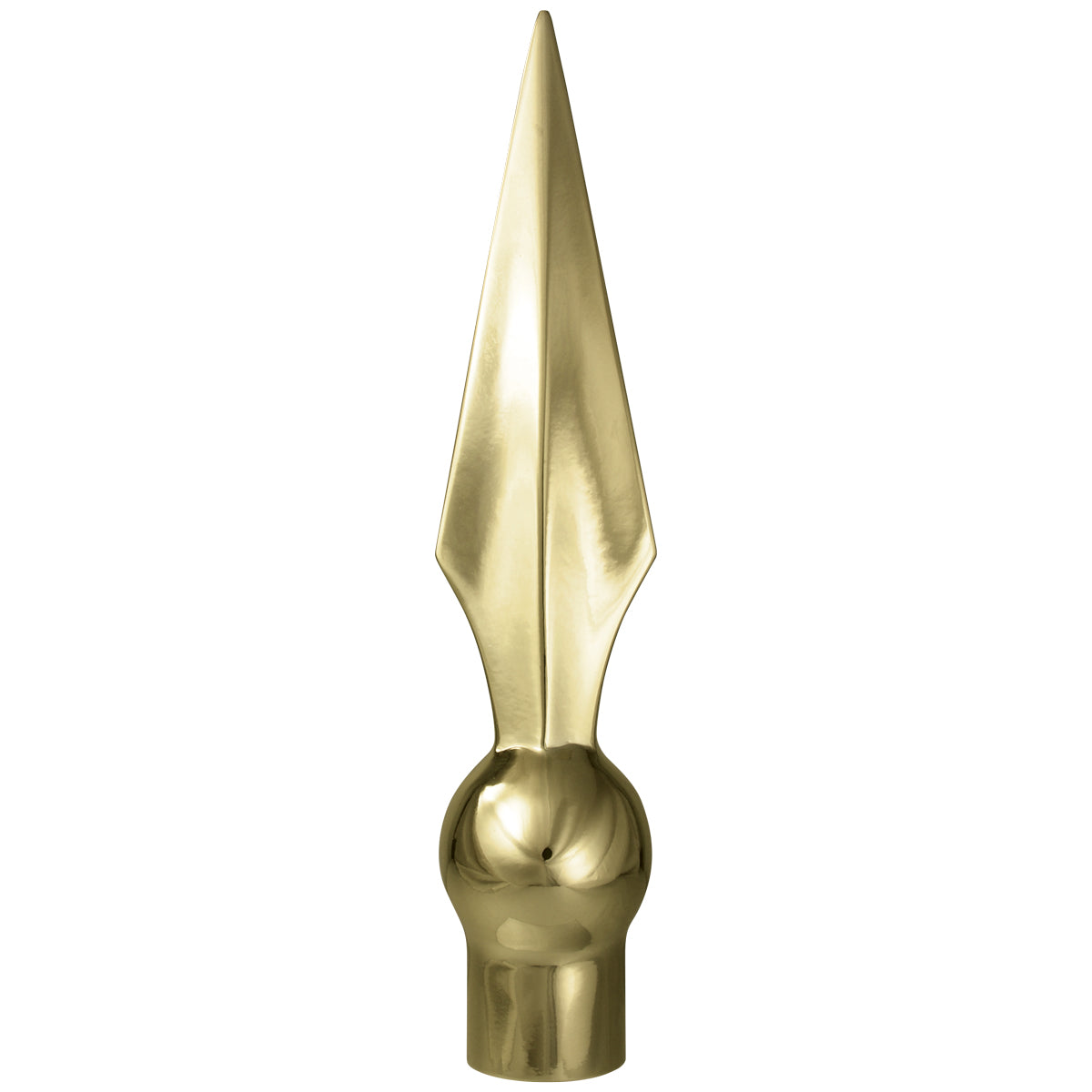 Marching Pole Ornament Metal Flat Spear Gold