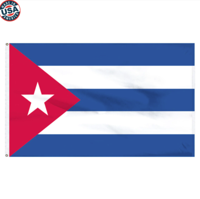 3x5' Cuban Nylon flag