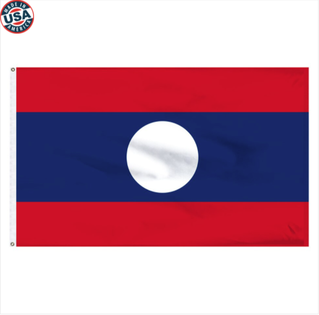 Laos Nylon Flag
