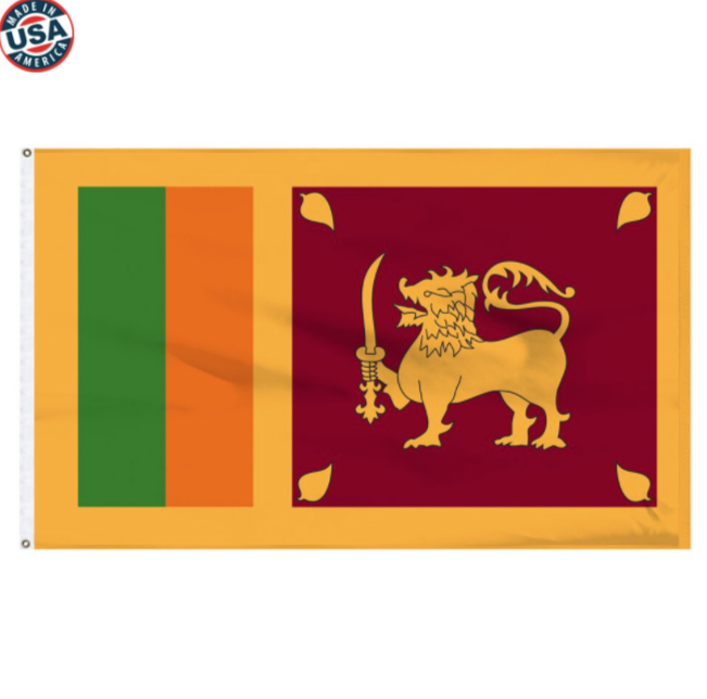 Sri Lanka Nylon Flag
