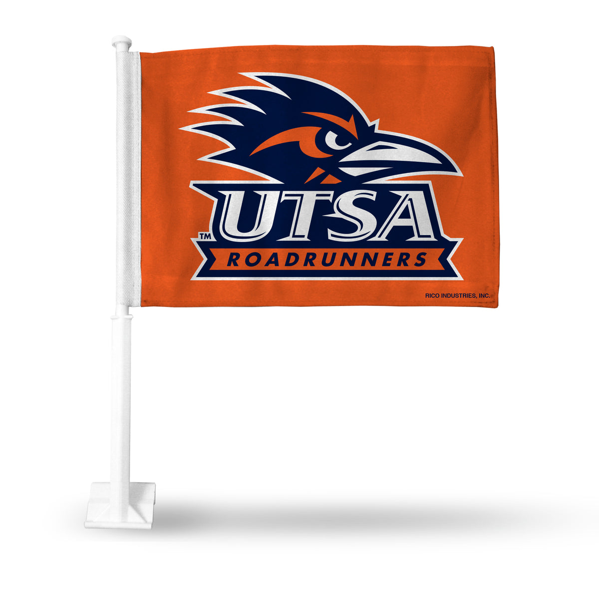 TEXAS SAN ANTONIO ROADRUNNERS ORANGE CAR FLAG WITH PRIMARY LOGO CAR FL