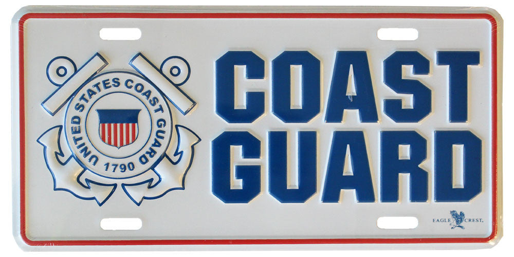 Coast Guard License Plate