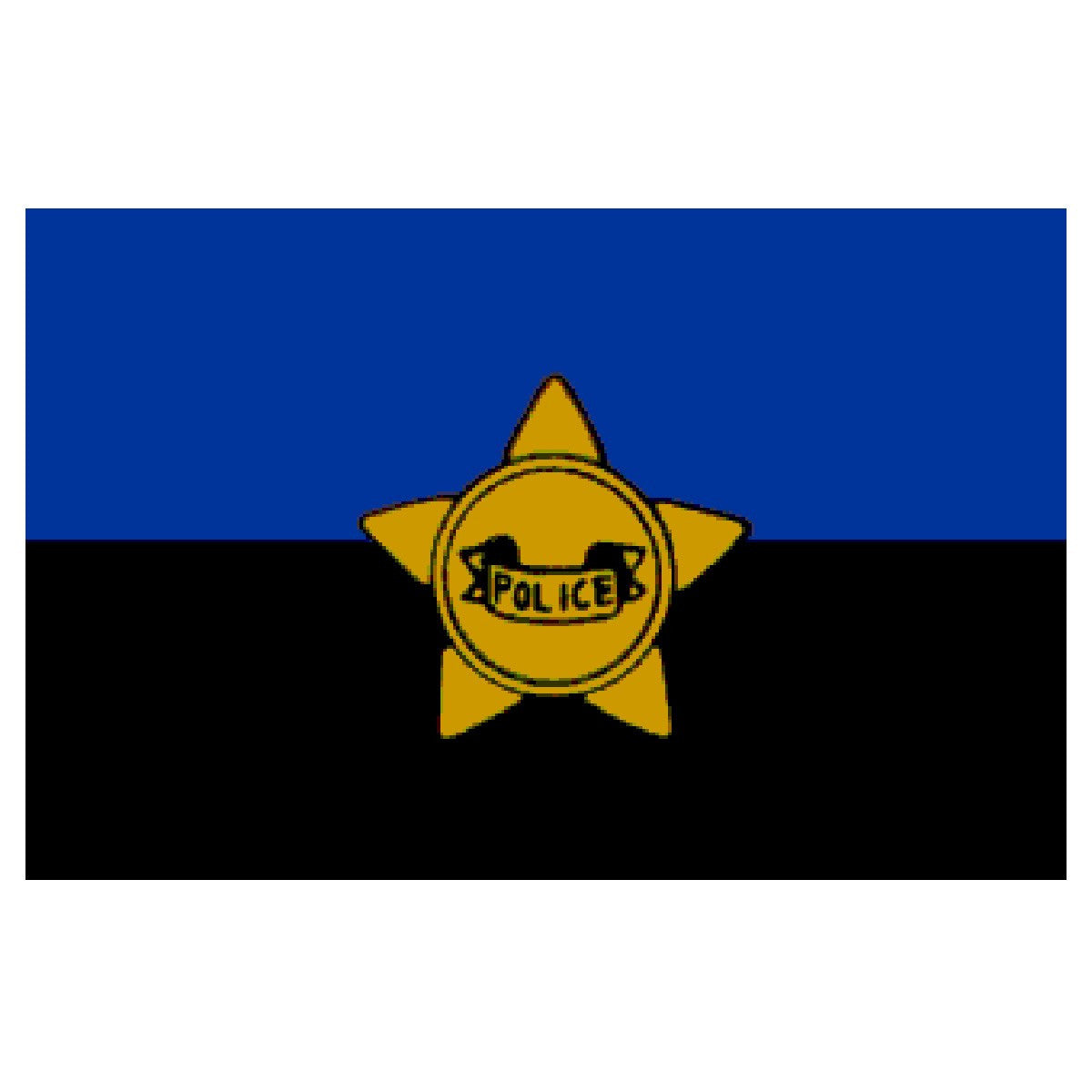 Police Remembrance Flag 3ft x 5ft Nylon