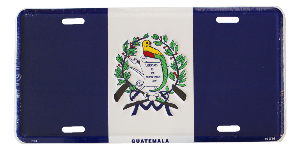 Guatemala License Plate
