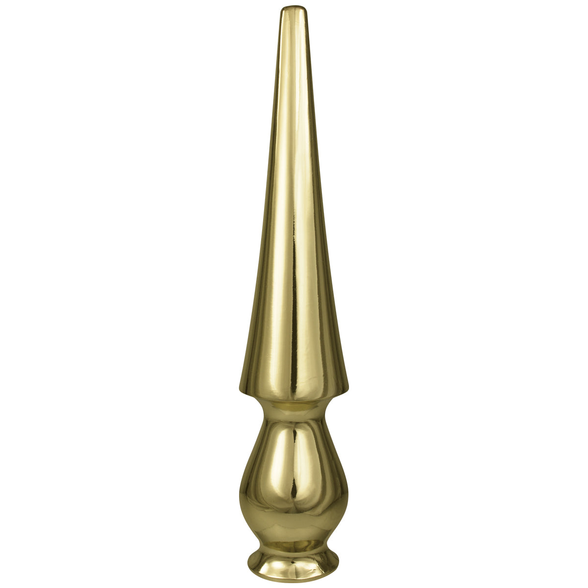 Marching Pole Ornament Metal Round Spear Gold