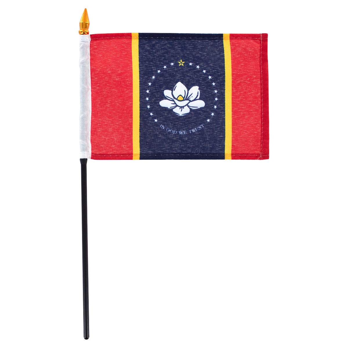 Mississippi State 4"x 6" Stick Flag
