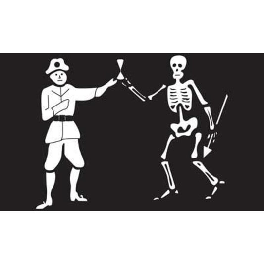 Pirate Bartholomew Roberts #2 Flag 3ft x 5ft printed polyeste