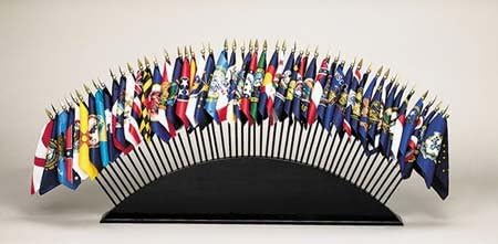 Set of 50 States Stick Flags