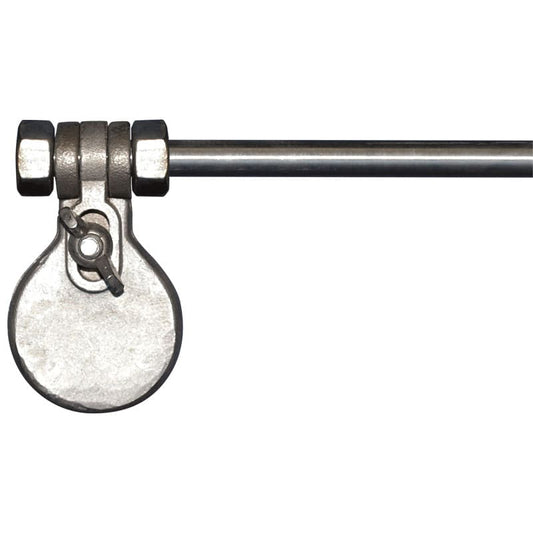 Non-Tangle Rod Clamp for Outrigger Flagpoles