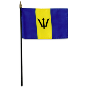 4x6" Barbados stick flag