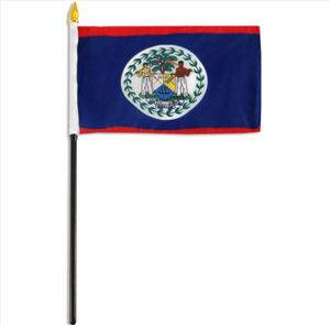 4x6" Belize stick flag