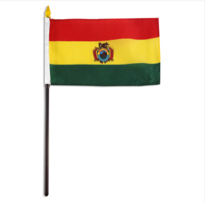 4x6" Bolivia stick flag