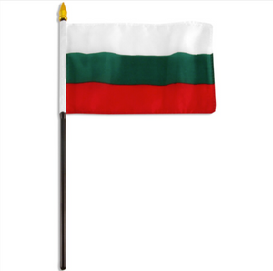 4x6" Bulgarian stick flag