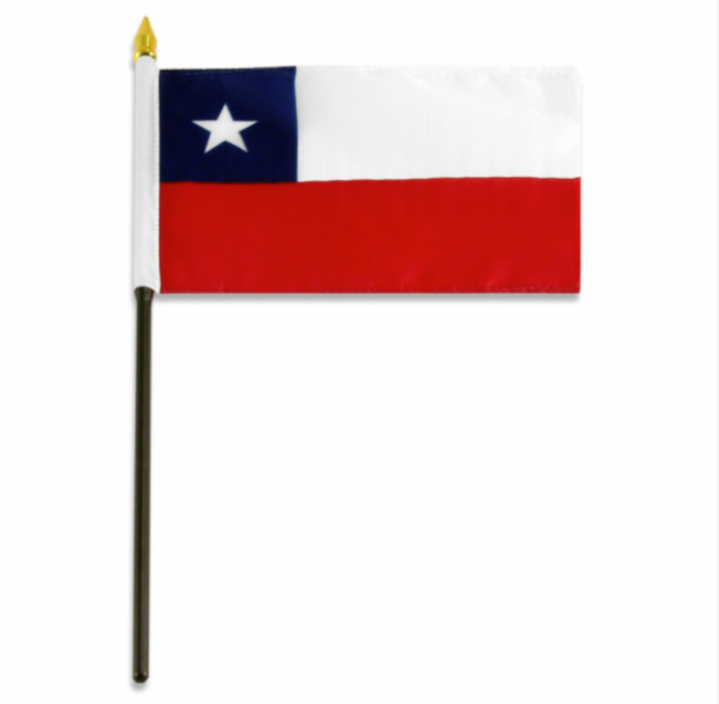 4x6" Chile stick flag