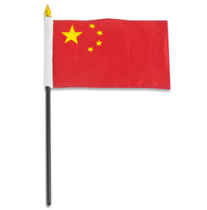 4x6" China stick flag