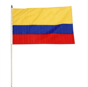 12x18" Colombia stick flag