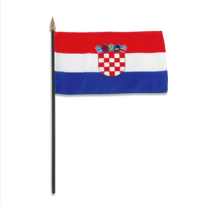 4x6" Croatia stick flag