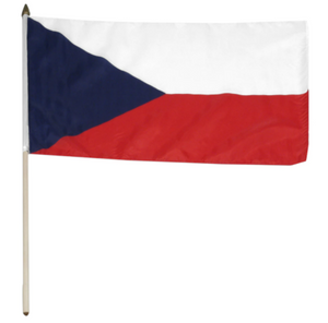 12x18" Czech Republic stick flag