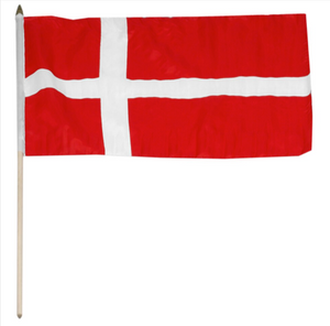 12x18" Denmark stick flag