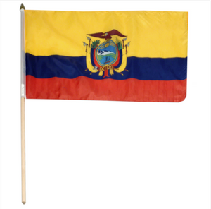 12x18" Ecuador stick flag