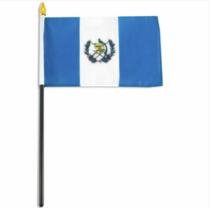 4x6" Guatemala stick flag