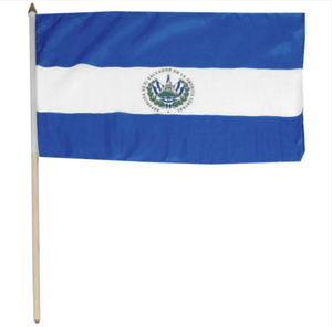 12x18" El Salvador stick flag