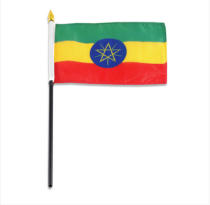 4x6" Ethiopia stick flag