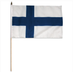 12x18" Finland stick flag