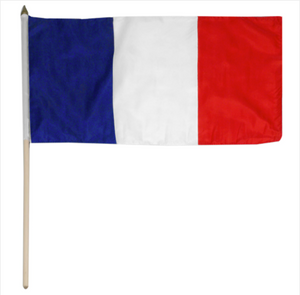 12x18" France stick flag