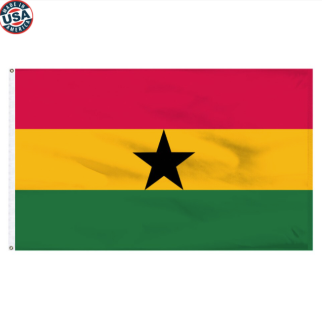 Ghana Nylon Flag