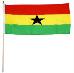 12x18" Ghana stick flag
