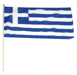 12x18" Greece stick flag