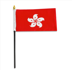 4x6" Hong Kong stick flag