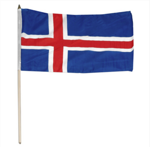 12x18" Iceland stick flag