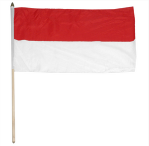 12x18" Indonesia stick flag