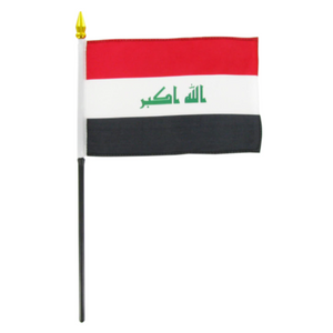 4x6" Iraq stick flag