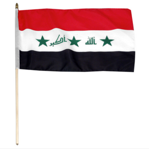 12x18" Iraq stick flag