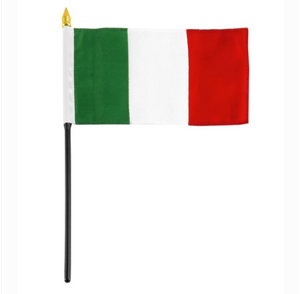 4x6" Italy stick flag