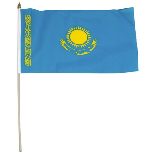 12x18" Kazakhstan stixk flag