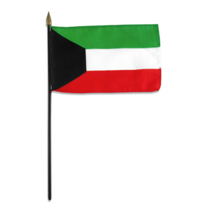 4X6" Kuwait stick flag
