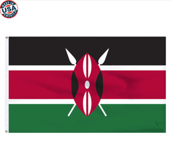 Kenya stick Flag