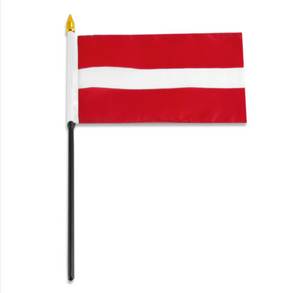4x6" Latvia stick flag