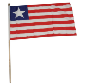 12x18" Liberia stick flag