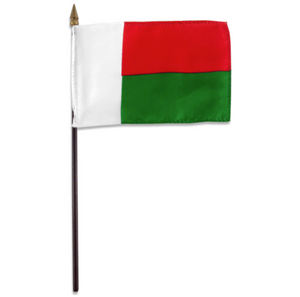 4x6" Madagascar stick flag