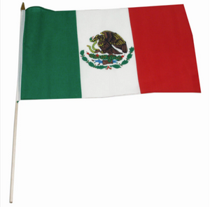 12x18" Mexico stick flag