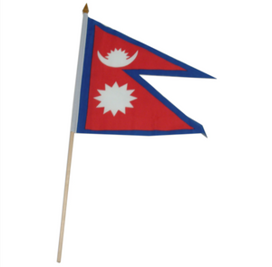 12x18" Nepal stick flag