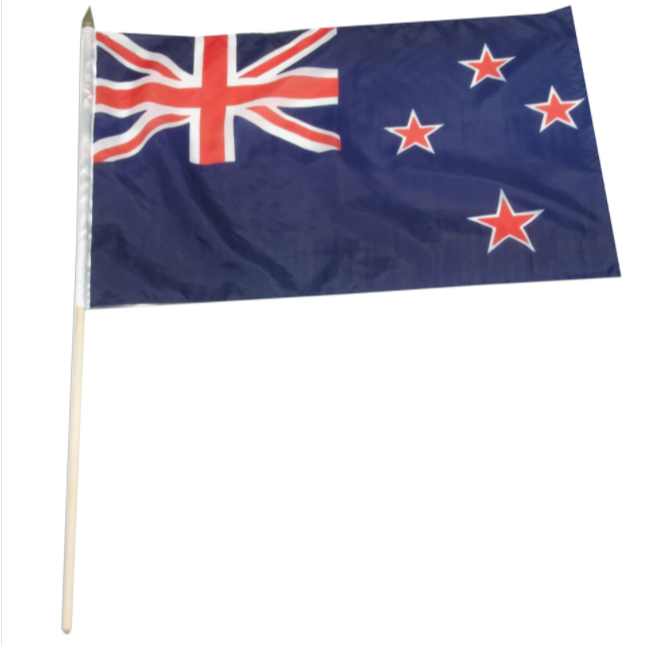 12x18" New Zealand stick flag