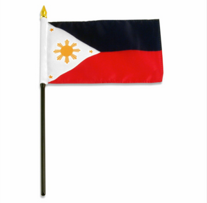 4x6" Philippines stick flag