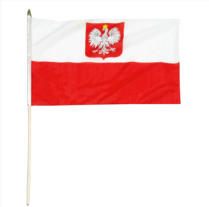 12x18" Poland stick flag