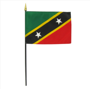 4x6" St. Kitts stick flag